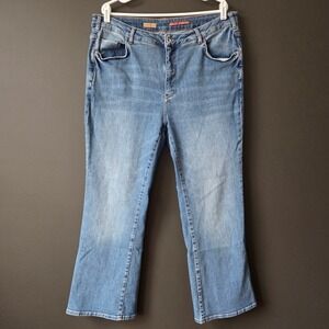 PILCRO Anthropologie Demilune Bootcut Jeans Women 20W Light Wash Denim Flare Leg